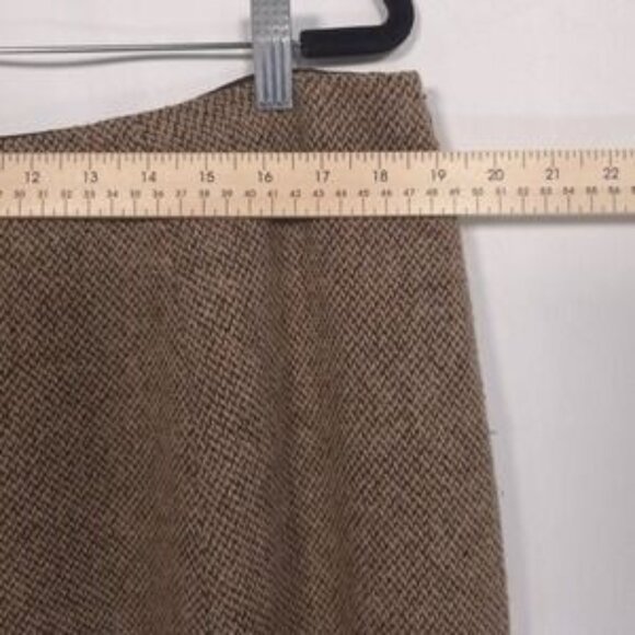 LAUREN RALPH LAUREN Women's Size‎ 14W Skirt VIRGIN WOOL Flare Brown - Picture 6 of 9